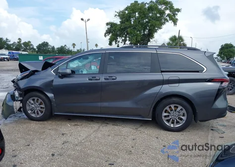 2025 Toyota Sienna Le из США, поврежденный, VIN 5TDBSKFC7SS160831